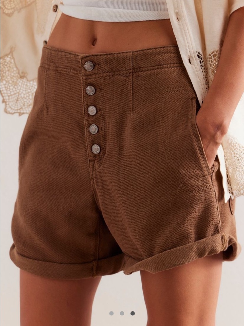 We The Free Osaka Shorts Tree Bark Brown
